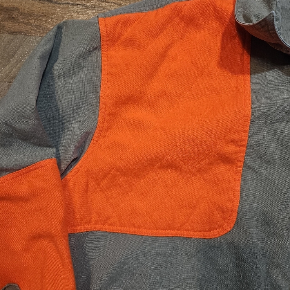 Cabela’s 2XL Upland Shooting Shirt Blaze Orange Patch Dakota Wild Wings - Picture 4 of 8